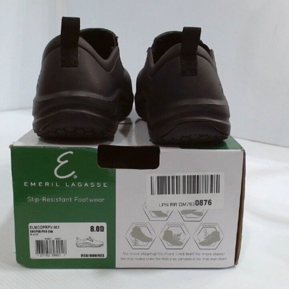 EMERIL LAGASSE MEN'S COOPER PRO EVA SLIP-RESISTANT WORK SHOES BLACK 8D-EUC - Picture 3 of 5